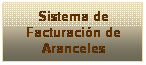 Cuadro de texto: Sistema de Facturaci�n de Aranceles
