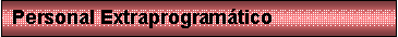 Cuadro de texto: Personal Extraprogram�tico