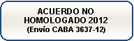 Rect�ngulo redondeado: ACUERDO NO HOMOLOGADO 2012
(Env�o CABA 3637-12)