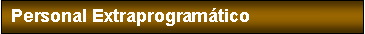Cuadro de texto: Personal Extraprogram�tico